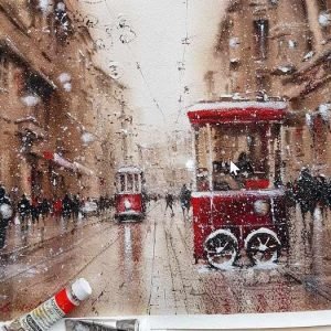 Акварельная зима (Надя Лойтлофф)