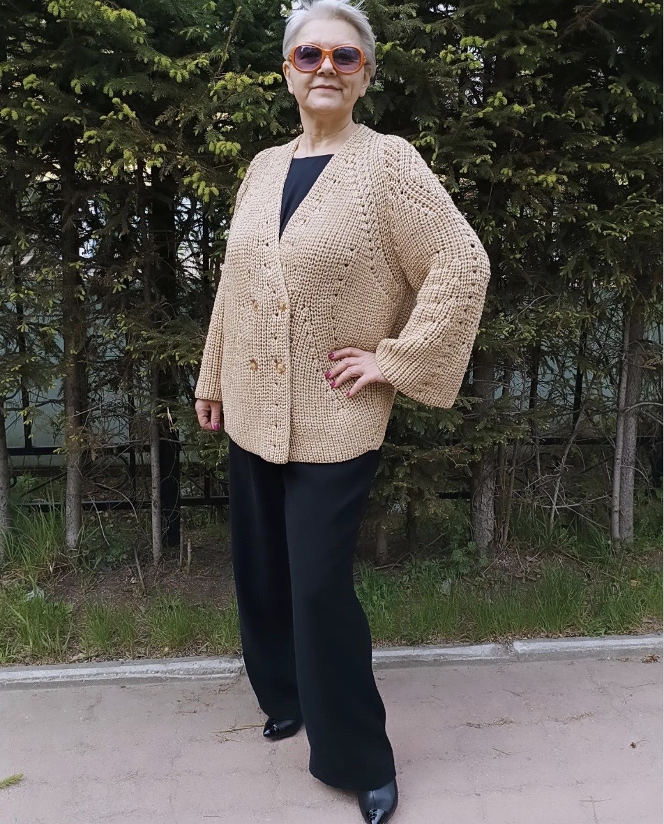 Кардиган Шервино (cvetova_knit)